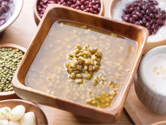食殼綠豆湯